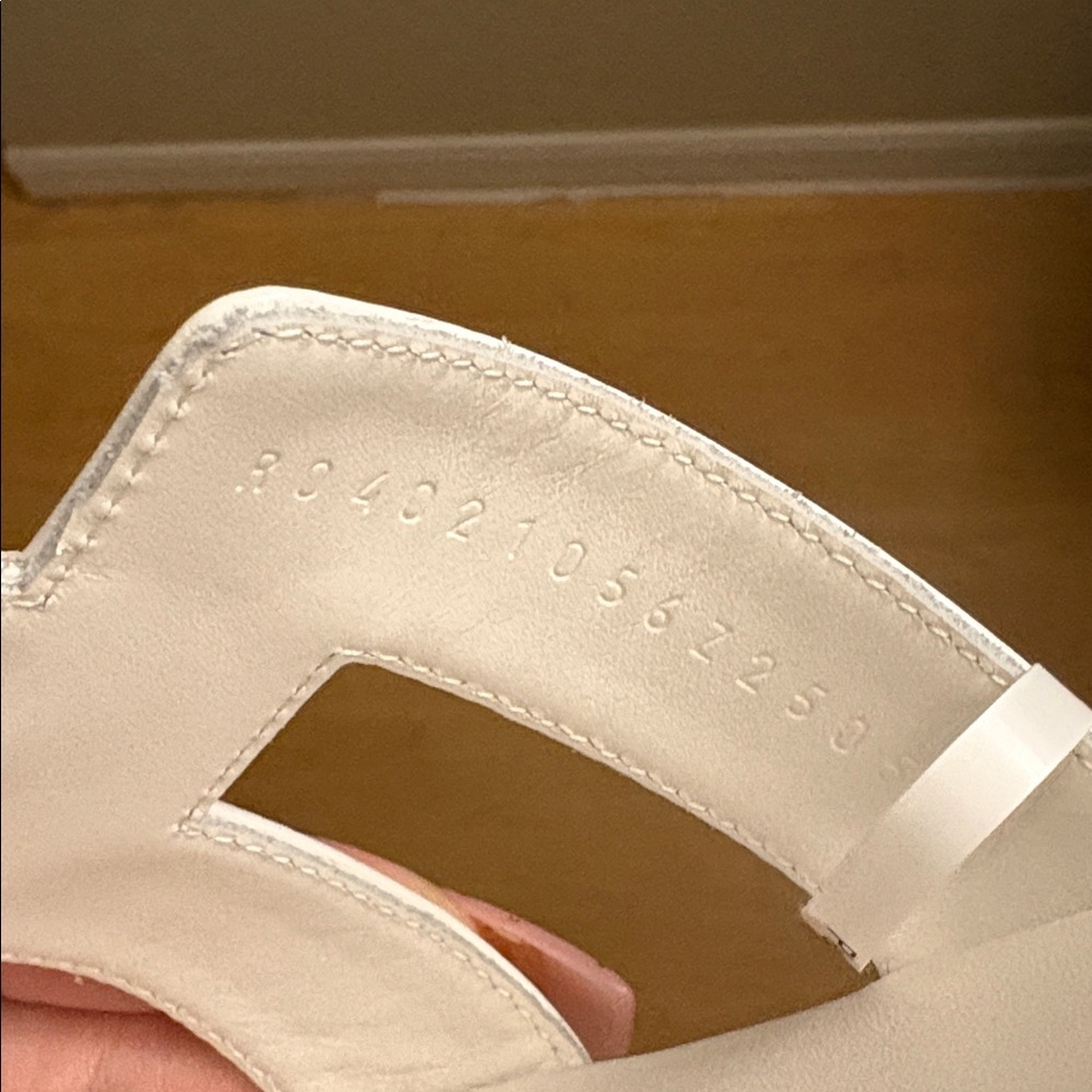 Hermes Oran sandals women’s white - Picture 8 of 8